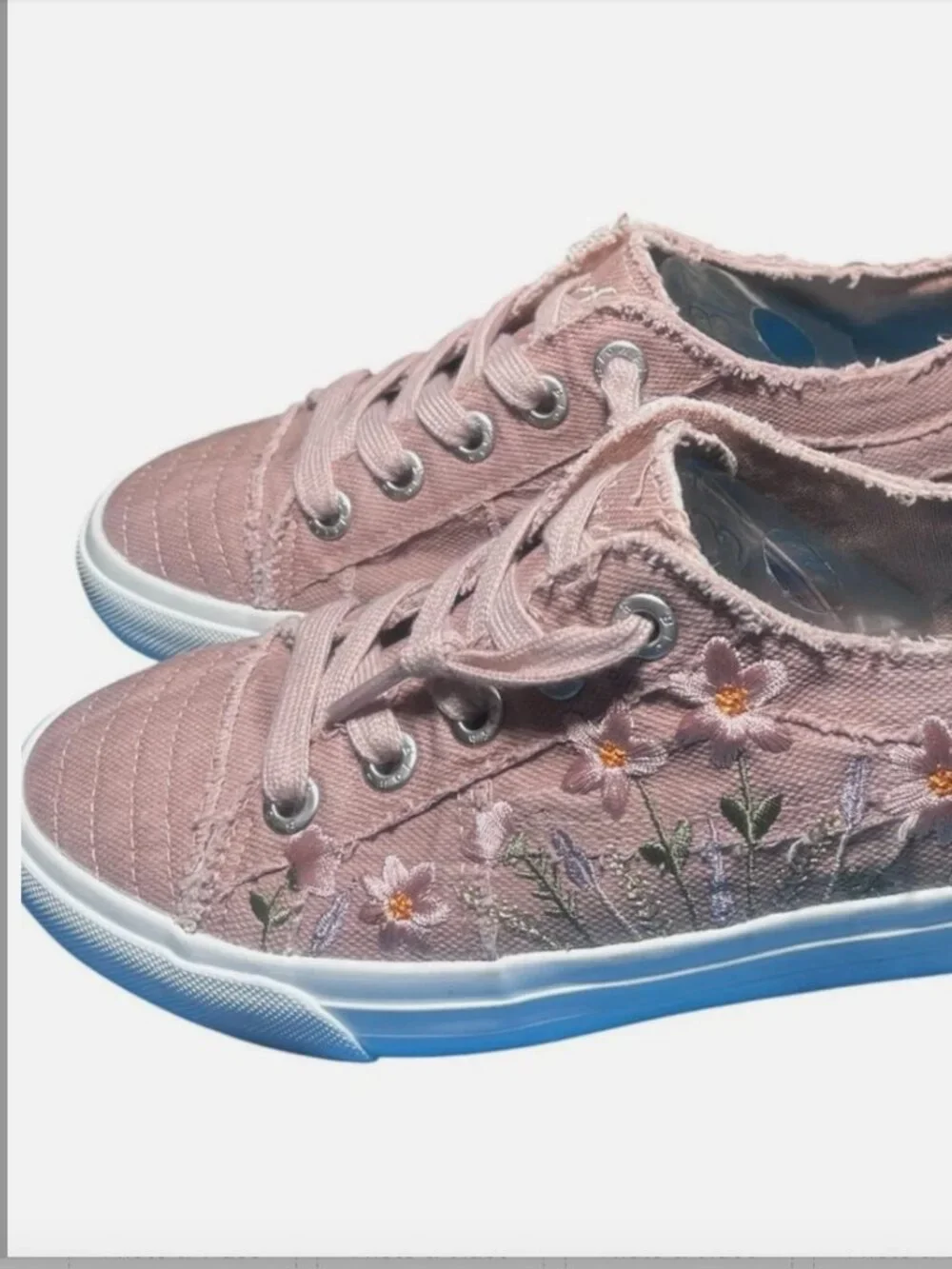 Blowfish Malibu Women's Sadie-Sun Sneakers in a pink floral embroidered 7.5 - Picture 5 of 5